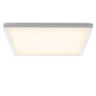 Plafoniera bianca in plastica, Shona, 18W, 3000K LED, dimmer in 3 fasi