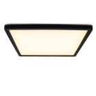 Plafoniera nera in plastica, Shona, 22W, 3000K LED, dimmer in 3 fasi