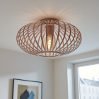 Lampada da soffitto rosa industriale, Lieve