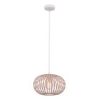 Lampada a sospensione tortora industriale, Lieve