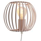 Applique da parete beige industriale, Lieve, con interruttore