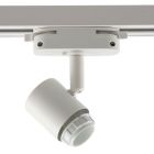 Binario faretto monofasico bianco in plastica,