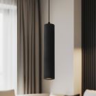 Lampada a sospensione nera moderna, Nadi