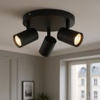 Faretto da soffitto nero moderno, Elena