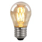 Olucia lampadina a filamento LED E27 regolabile Tuelo, ambra, 4W, 2200K