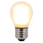 Olucia lampadina a filamento LED E27 regolabile Carel, P45, 5W, 2700K