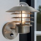 Applique da esterno con sensore di movimento argenta in acciaio inossidabile, Felice, IP44