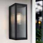 Lampada da esterno nera moderna, Senne, IP44