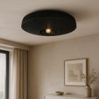 Lampada da soffitto nera rustica, Sanny