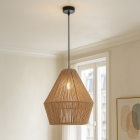 Lampada a sospensione rosa Japandi, Holly