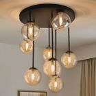 Lampada da soffitto ambrata design, Stacy