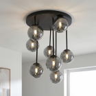 Lampada da soffitto grigia design, Stacy