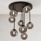 Lampada da soffitto grigia design, Stacy