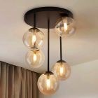Lampada da soffitto ambrata design, Stacy