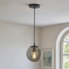 Lampada a sospensione nera design, Dolf