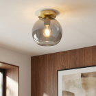 Lampada da soffitto grigia design, Giada