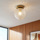 Lampada da soffitto trasparente retrò, Johnson