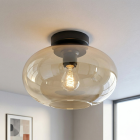 Lampada da soffitto ambrata design, Luca