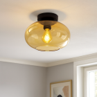 Lampada da soffitto ambrata design, Luca