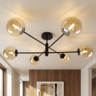 Lampada da soffitto ambrata design, Remo