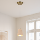 Lampada a sospensione in marmo beige, Claes