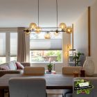 Lampada a sospensione ambrata design, Remo