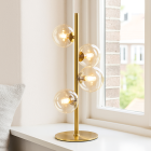 Lampada da tavolo trasparente design, Remo, con interruttore