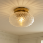 Lampada da soffitto in ottone retrò, Valesca