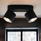 Faretto da soffitto nero moderno, Thomas