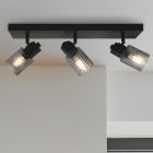 Faretto da soffitto grigio retrò, Omer