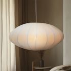 Lampada a sospensione bianca Japandi, Jada