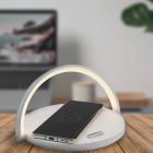 Lampada da tavolo bianca in plastica, Erhan, 2W, 3000K LED, con interruttore