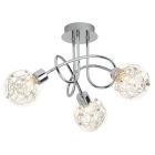 Faretto da soffitto cromato design, Nessa