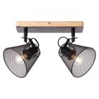 Faretto da soffitto in legno nero, Havin