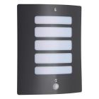 Applique da esterno con sensore di movimento antracite metallo, Alea, IP44