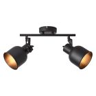 Faretto da soffitto nero industriale, Shiva