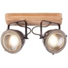Lampada da soffitto in legno marrone, Elena