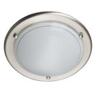 Lampada da soffitto cromata in vetro, Angely