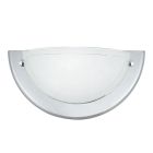 Applique da parete cromata in vetro, Angely