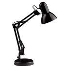 Lampada da scrivania nera industriale, Naline, con interruttore