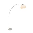 Lampada ad arco cromata moderna, Ariana, con interruttore