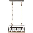 Lampada a sospensione in legno argenta, Iris