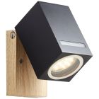 Lampada da esterno nera moderna, Charis, IP44