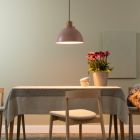 Lampada a sospensione rosa rustica, Thalina
