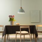 Lampada a sospensione verde rustica, Thalina