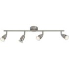 Lampada da soffitto cromata metallo, Keysha, 3W, 3000K LED