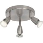 Lampada da soffitto cromata metallo, Keysha, 3W, 3000K LED