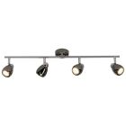 Lampada da soffitto nera metallo, Khadra, 3W, 3000K LED