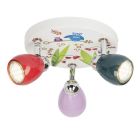 Faretto da soffitto per bambini multicolore metallo, Bauke