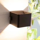 Applique ricaricabile nera moderna, Puck, 4W, 3000K LED, IP44